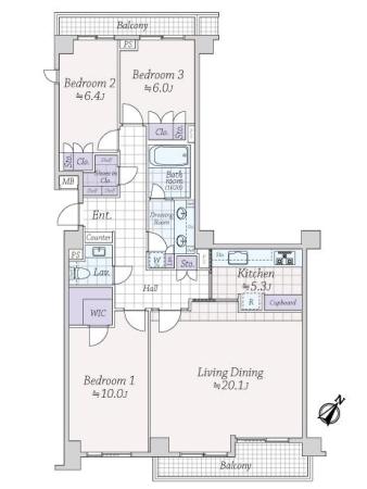 クラッシィハウス高輪 間取り図画像