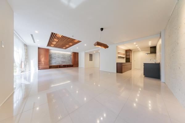 約３３．６帖のリビングダイニング