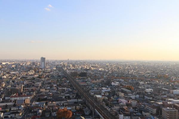 南側バルコニーからの眺望　（永続的に保証するものではございません）