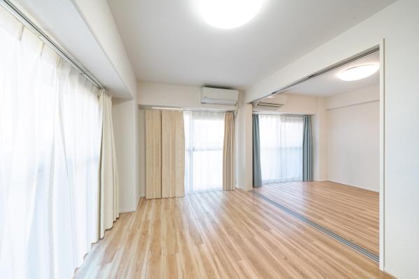 ＣＧで作成したリフォームイメージです。北・東側の2面採光を確保したLDK。風通しが良いです。