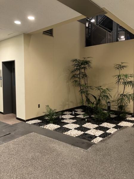 植栽のある坪庭