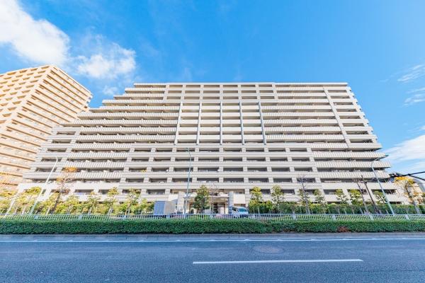 目の前は交通利便性の高い道路です