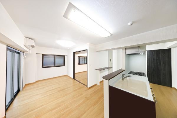 解放感のあるLDK（CGで作成したリフォームイメージ です）