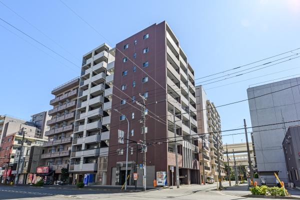 地上9階建7階角住戸×南西向き
