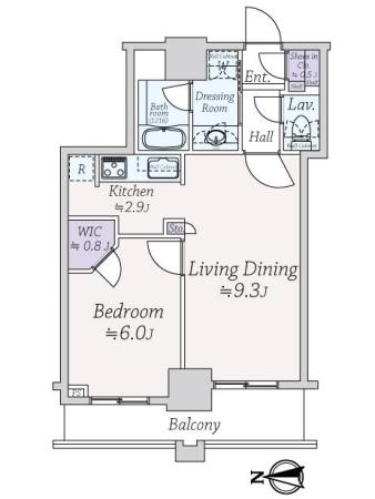 クレストタワー品川シーサイド 間取り図画像