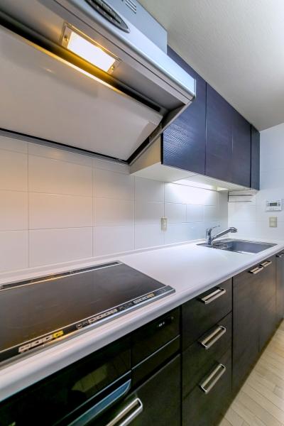 約11.7帖の縦型リビングはテラス側がアウトフレーム設計のため家具が配置しやすいです