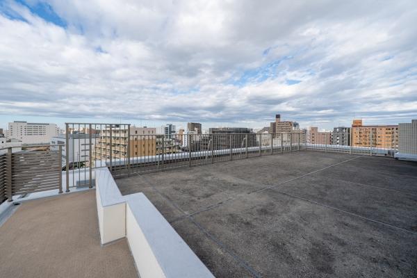 59.3平米の北向きルーフバルコニーからの眺望