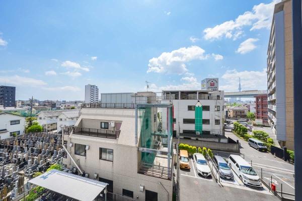 南東側バルコニーからの眺望