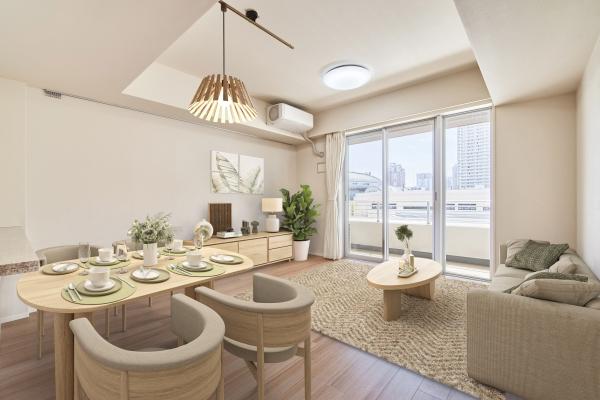 プライバシー重視の内廊下