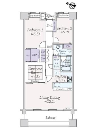 ライオンズステーションプラザ根岸ベイアーク 間取り図画像