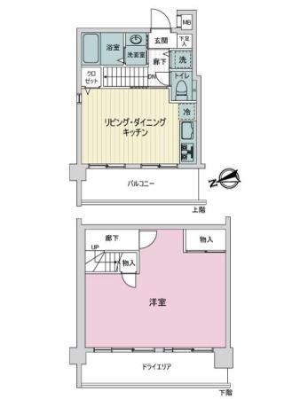 セザール横浜仲町台 間取り図画像