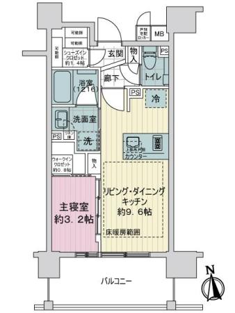 オーベルアーバンツ秋葉原 間取り図画像