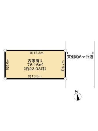 台東区鳥越２丁目土地 区画図