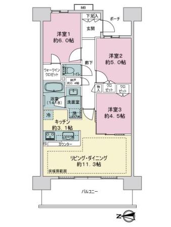 アクラス 間取り図画像