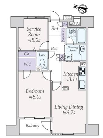 ライオンズシティ九段 間取り図画像
