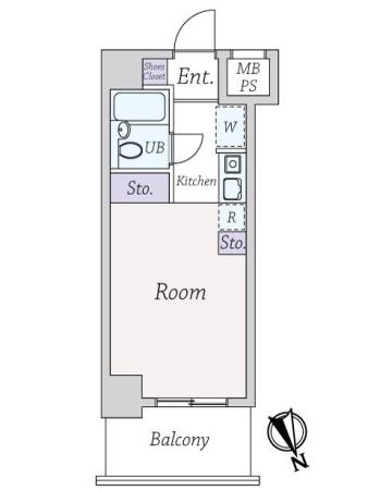 スカイコート鶯谷 間取り図画像