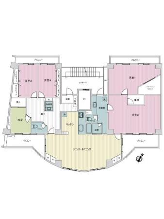 みはらしの家A棟 間取り図画像