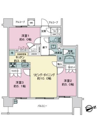 ウィルローズ東川口 間取り図画像