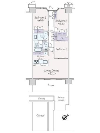 サングランデ津田沼 間取り図画像