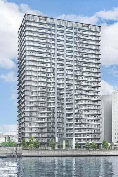総戸数363戸のタワーレジデンス。りんかい線「天王洲アイル」駅徒歩7分他、複数路線利用可能な立地。