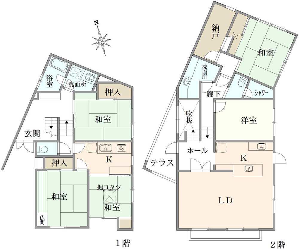 船橋市夏見台3丁目　中古戸建 間取り図画像