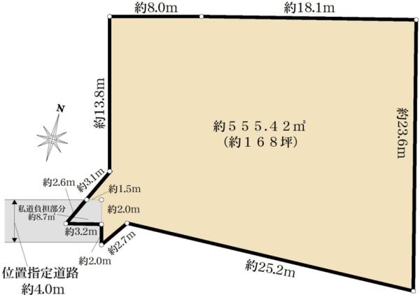 練馬区大泉学園町5丁目土地 区画図