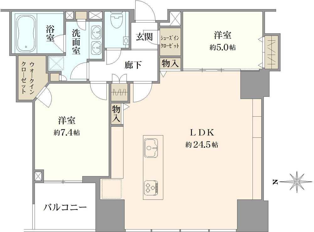 シティタワーズ豊洲ザ・ツインノースタワー 間取り図画像