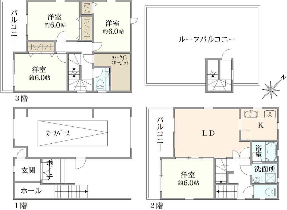 江戸川区松江7丁目　中古戸建 間取り図画像