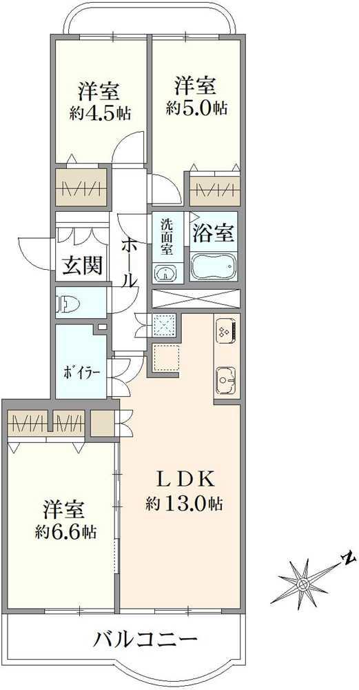 武蔵境ハイム 間取り図画像