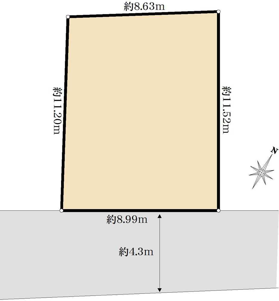 町田市金森東3丁目　土地 区画図