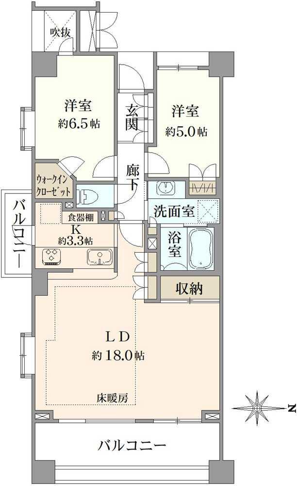 パークハウス吉祥寺トリニファイ 間取り図画像