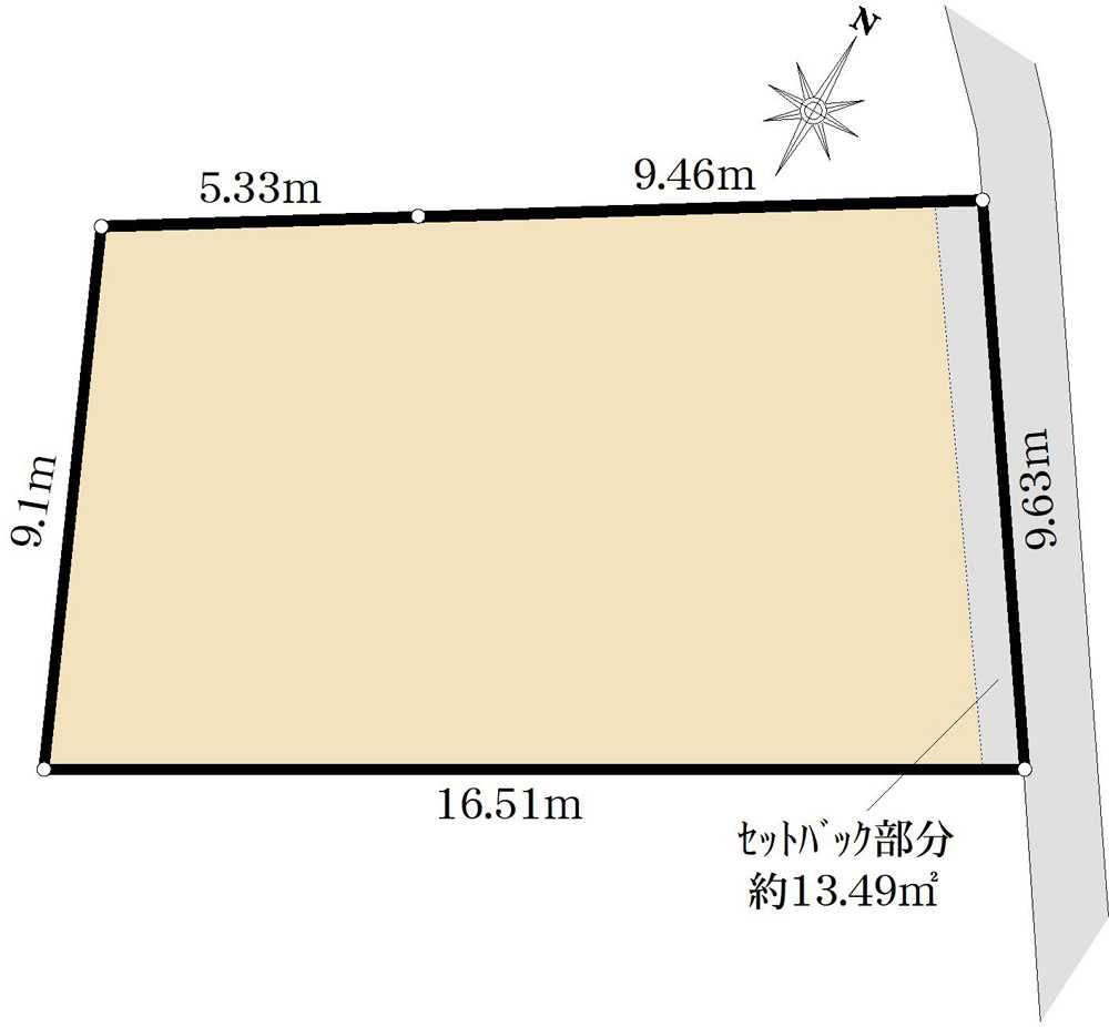 稲城市百村　土地 区画図