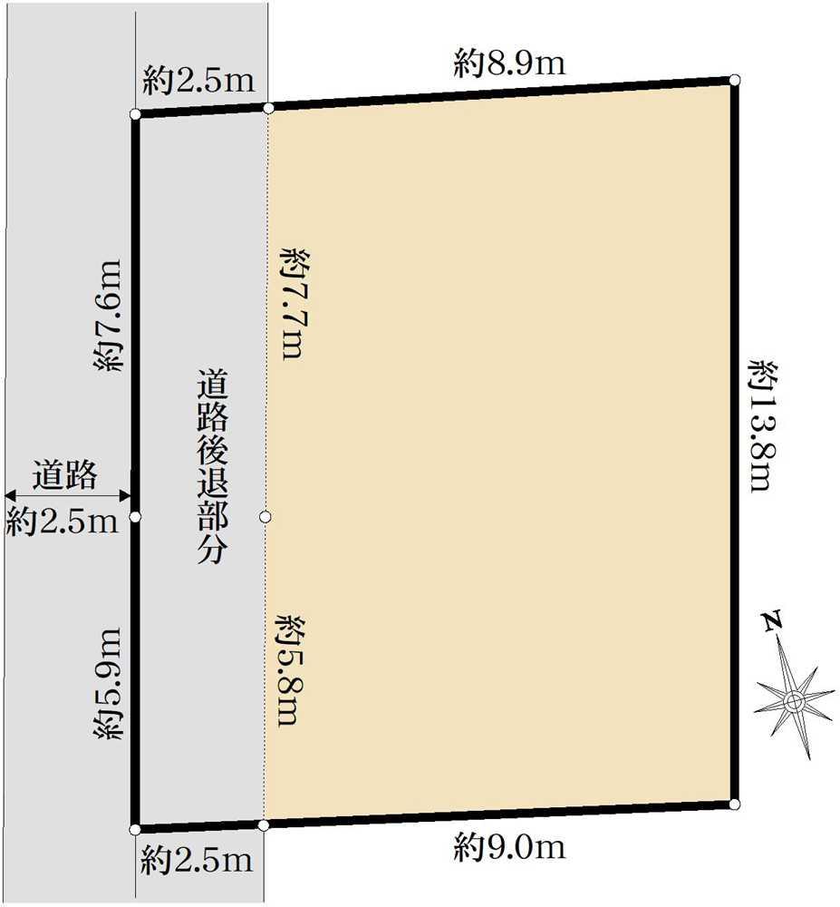 小平市鈴木町一丁目　売地 区画図