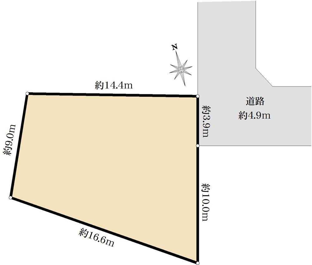 小金井市貫井北町3丁目　土地 区画図
