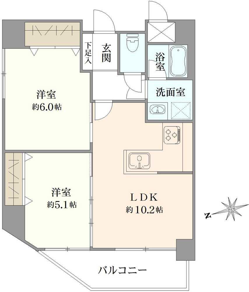 シティライブ武蔵小金井弐番館 間取り図画像