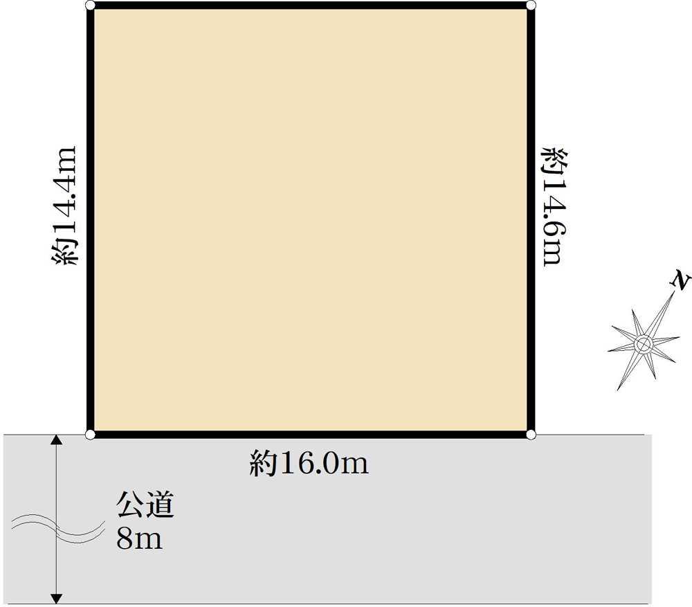 日野市平山三丁目　土地 区画図