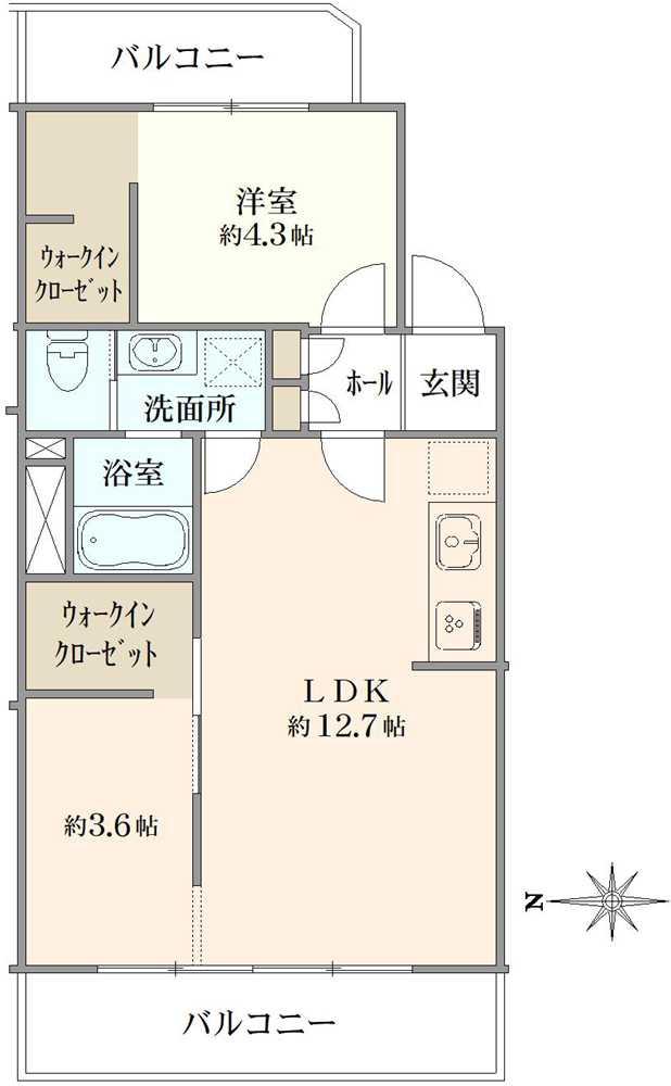 井荻ローヤルコーポ 間取り図画像