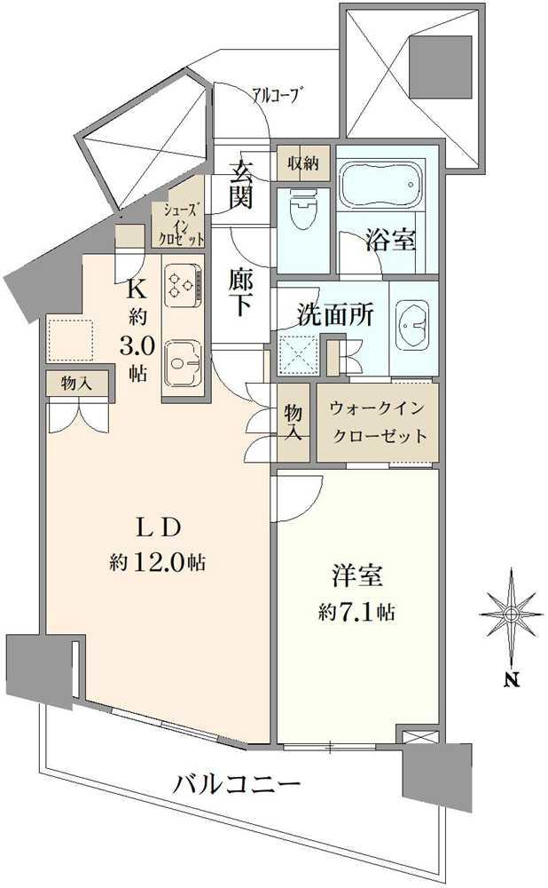 みなとみらいミッドスクエア　ザ・タワーレジデンス 間取り図画像
