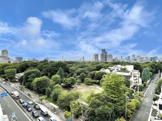 眺望：バルコニーから