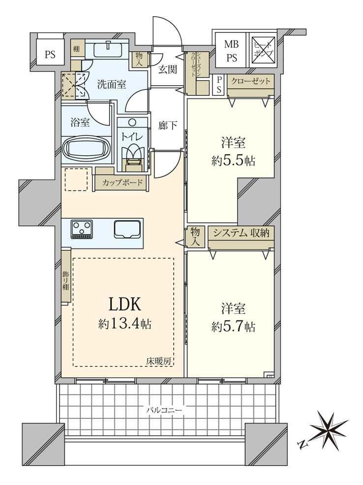 ザ・パークハウス西新宿タワー60 間取り図画像