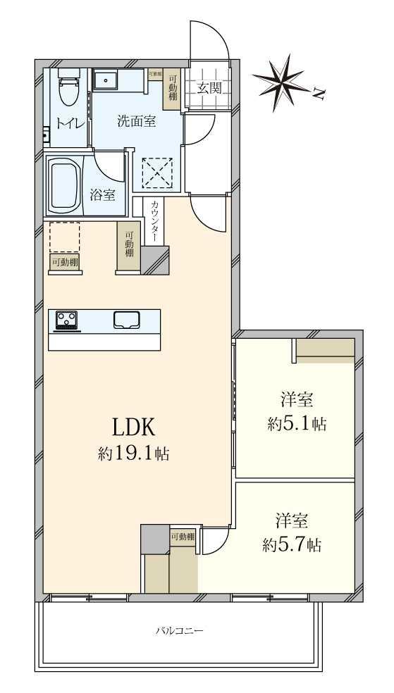 ゾンネンハイム元麻布 間取り図画像