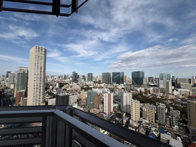 眺望：・ズームなし(東京タワー・東京スカイツリー)を望む