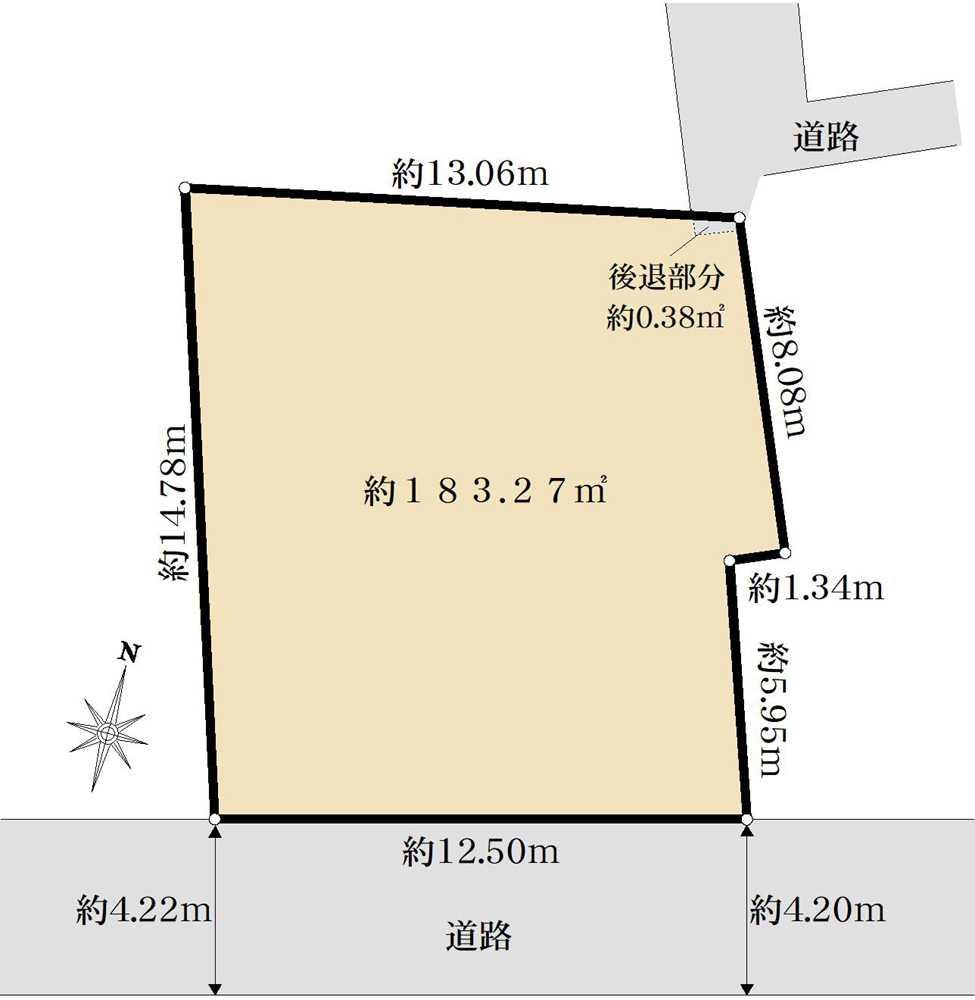 新宿区西新宿4丁目　土地 区画図