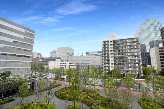 眺望：バルコニーから