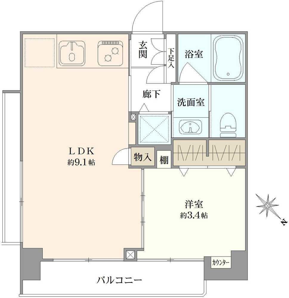 三田シャスターマンション 間取り図画像