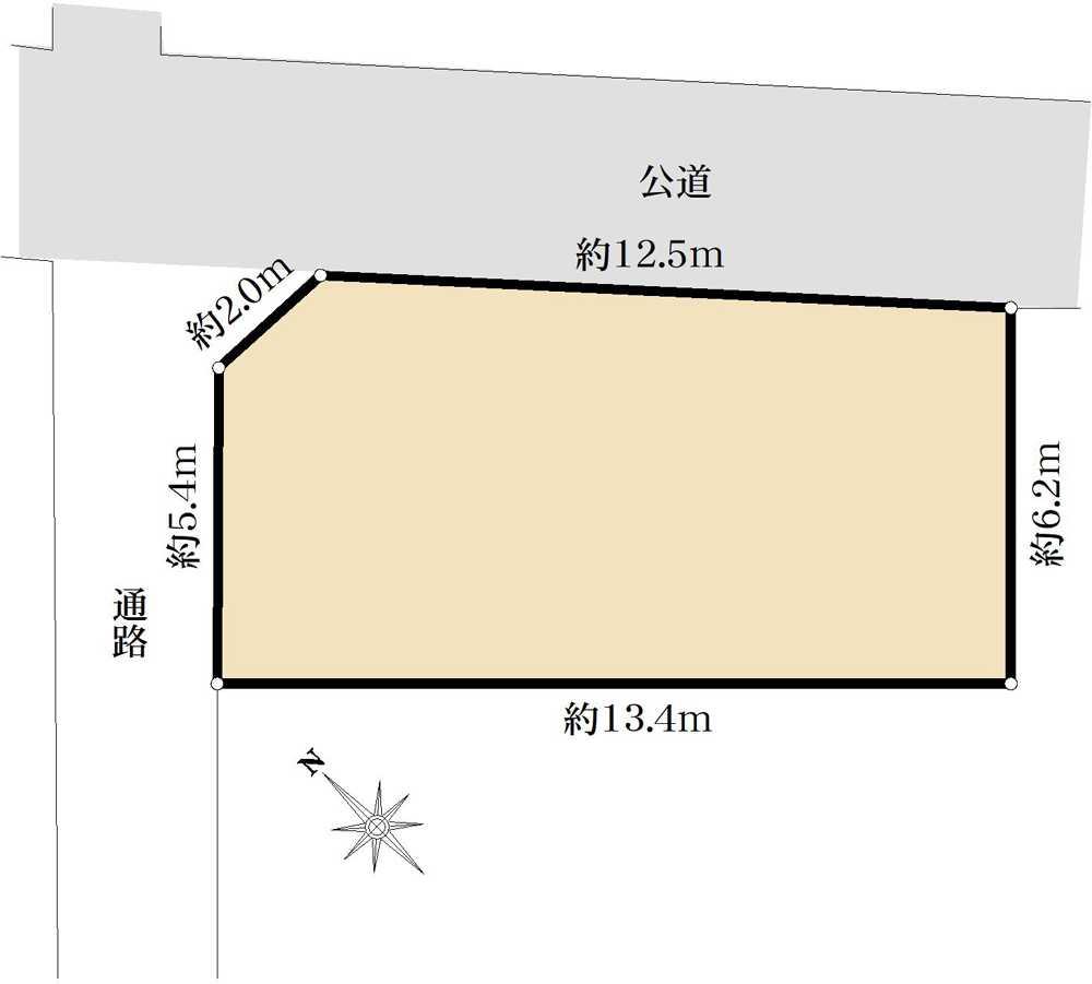 国分寺市日吉町2丁目　土地 区画図