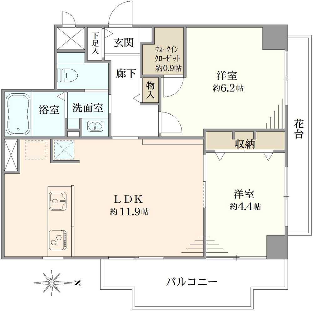エクレール北千住 間取り図画像