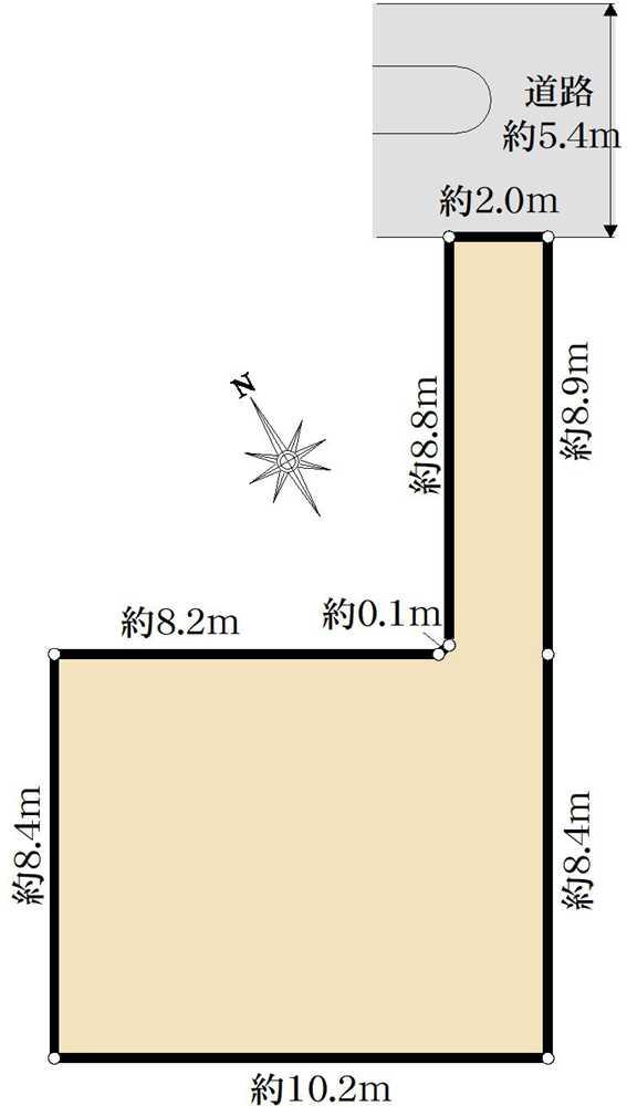 浦安市北栄2丁目　土地 区画図