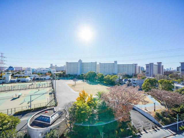 眺望：(リビングからの眺望)南側は防災公園が望めます(撮影年月：2025年12月)