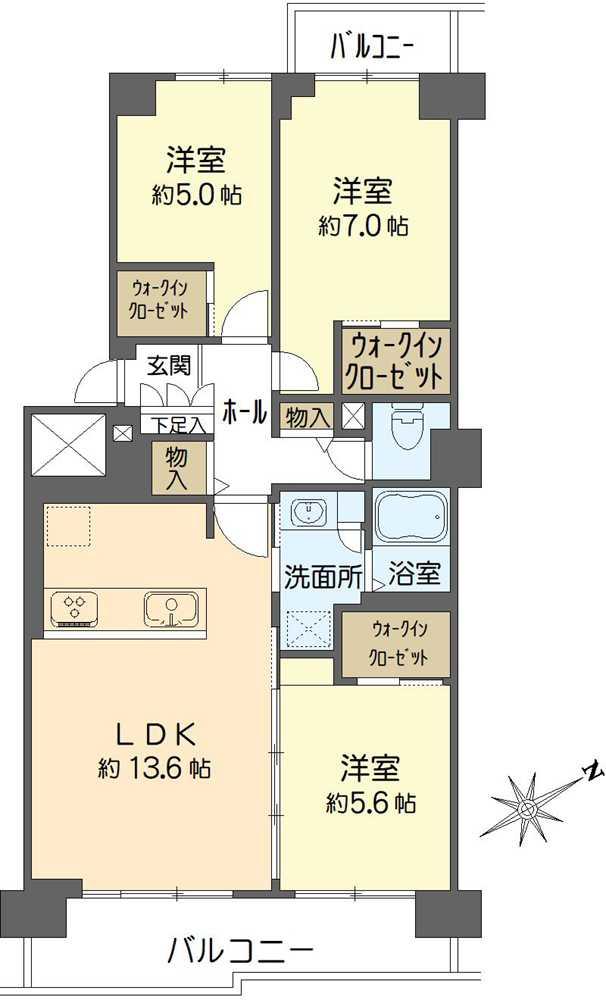 シティコープ清新 15号棟 間取り図画像